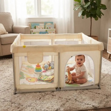 Box gioco con tappeto antiscivolo Free Fun Playpen Aziamor