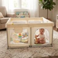 Box gioco con tappeto antiscivolo Free Fun Playpen Aziamor