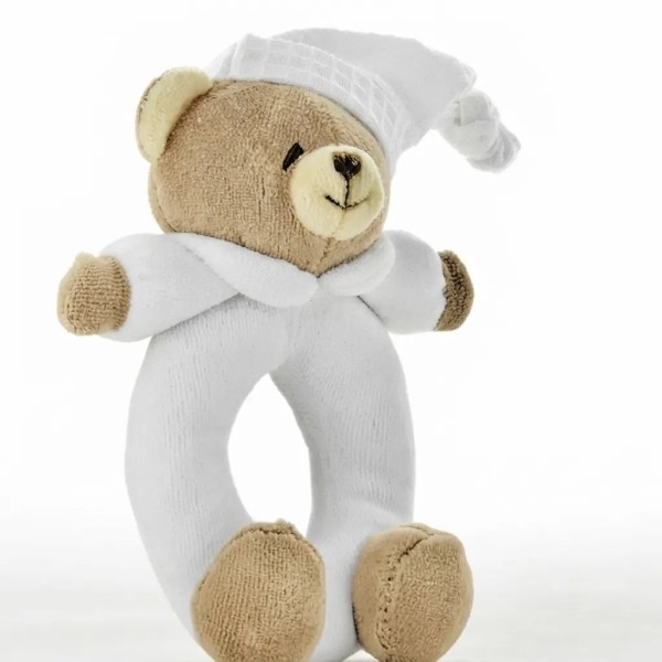 Sonaglio Tato Nanan Peluche Sonoro per Neonati in Cotone