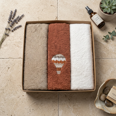Set da 3 asciugamani per bambini 50x30 cm
