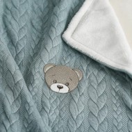 Coperta Treccia - Sherpa Teddy Coccolissimi per Culla e Lettino