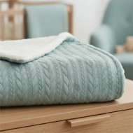 Coperta Treccia Sherpa Coccolissimi Linear per Culla e Lettino