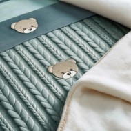 Coordinato Treccia Sherpa Teddy Coccolissimi – Set Carrozzina