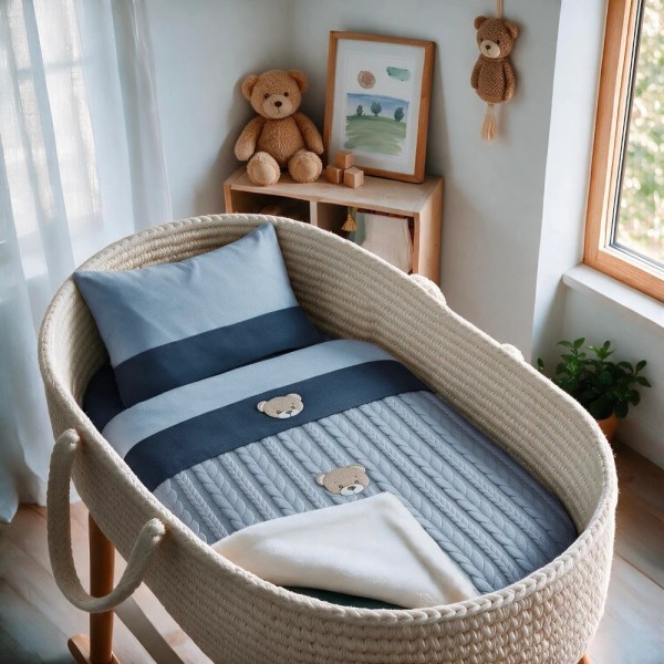 Coordinato Treccia Sherpa Teddy Coccolissimi – Set Carrozzina
