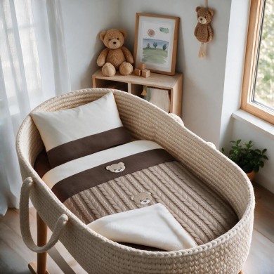 Coordinato Treccia Sherpa Teddy Coccolissimi – Set Carrozzina