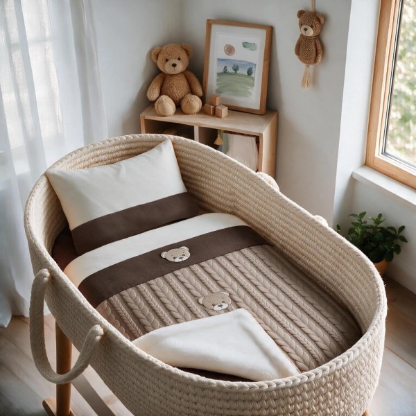 Coordinato Treccia Sherpa Teddy Coccolissimi – Set Carrozzina