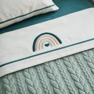 Coordinato Treccia Sherpa Rainbow Coccolissimi – Set Carrozzina