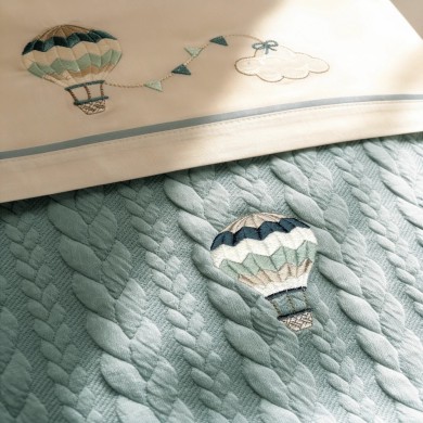 Coordinato Treccia Sherpa Balloon Coccolissimi – Set Carrozzina