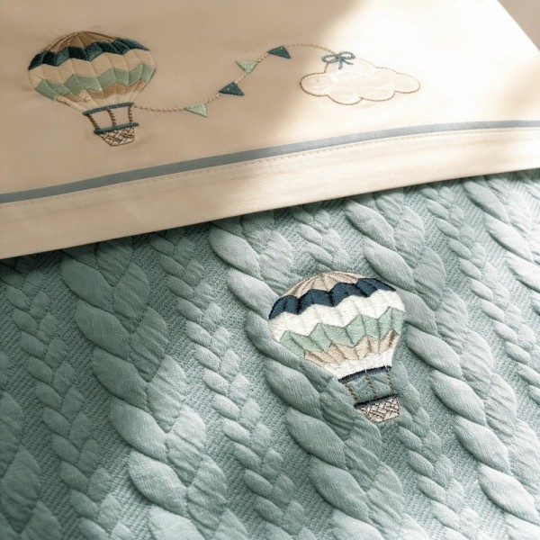Coordinato Treccia Sherpa Balloon Coccolissimi – Set Carrozzina