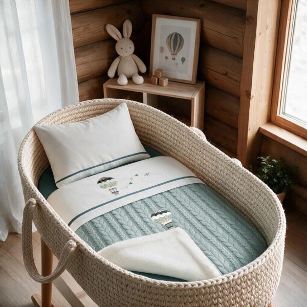 Coordinato Treccia Sherpa Balloon Coccolissimi – Set Carrozzina