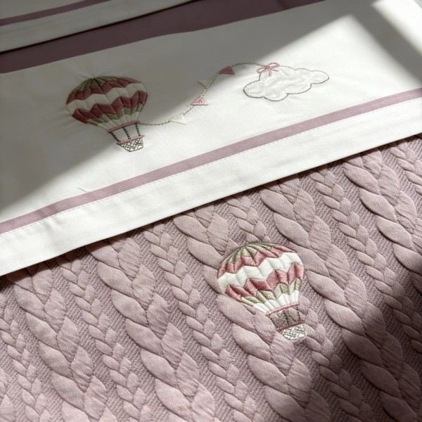 Coordinato Treccia Sherpa Balloon Coccolissimi – Set Carrozzina
