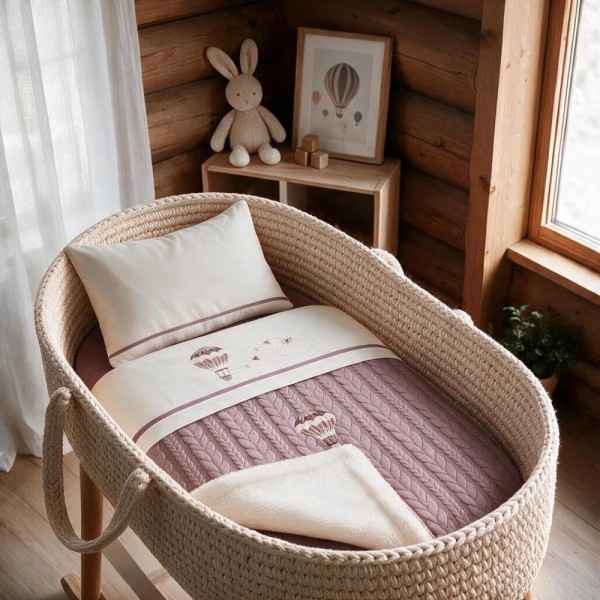Coordinato Treccia Sherpa Balloon Coccolissimi – Set Carrozzina