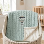 Coperta Treccia Bamboo Balloon Coccolissimi – Coperta culla e lettino
