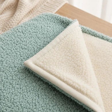 Coperta Fluffy Sherpa Teddy Coccolissimi Coperta carrozzina e lettino