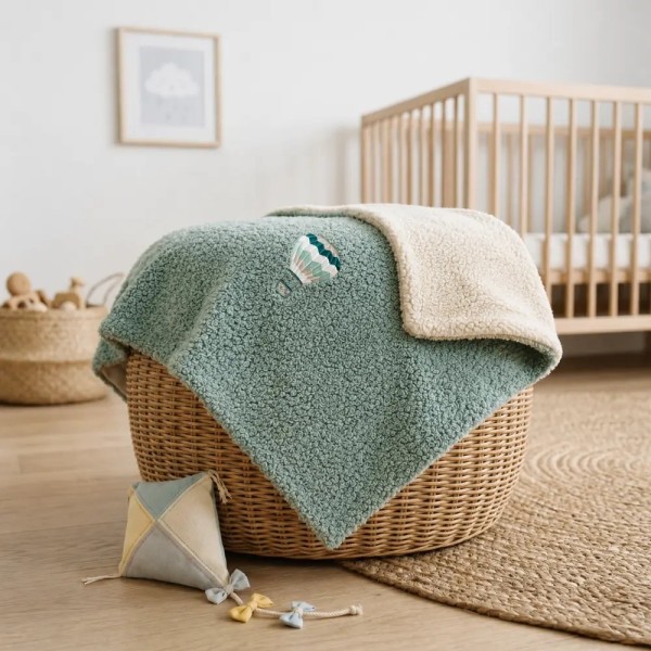 Coperta Fluffy Sherpa Balloon Coccolissimi | Coperta neonato