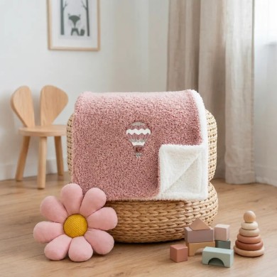 Coperta Fluffy Sherpa Balloon Coccolissimi | Coperta neonato