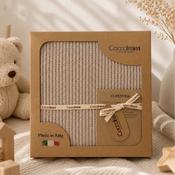 Coperta Filo foderata Sherpa Linear Coccolissimi | Limited Edition