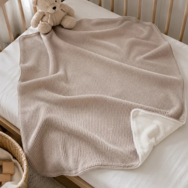 Coperta Filo foderata Sherpa Linear Coccolissimi | Limited Edition