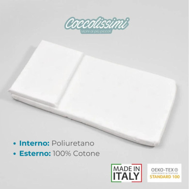 Set materassino e guanciale sfoderabile per carrozzina Coccolissimi