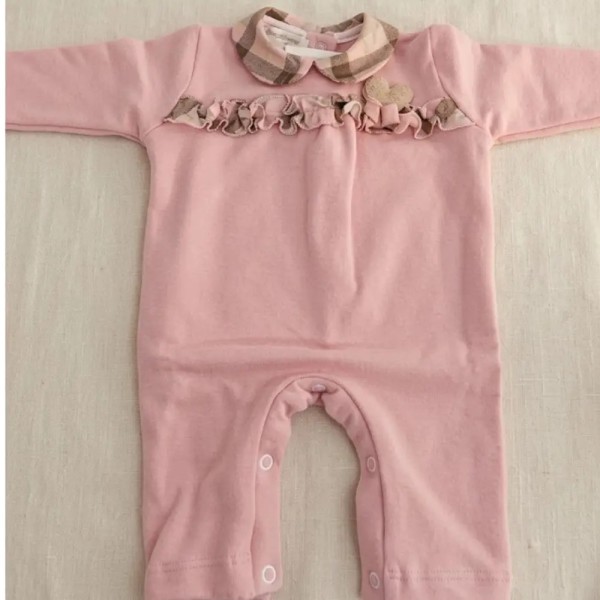 Tutina Neonato Gattina in Felpa Taglia 0/1 52 cm