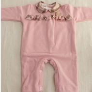 Tutina Neonato Gattina in Felpa Taglia 0/1 52 cm