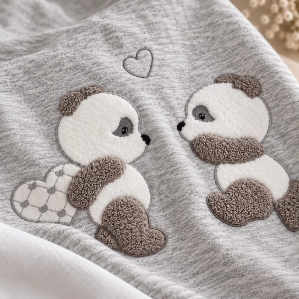 Coperta in Jersey 100% Cotone per Carrozzina Palla Pallina Pandino