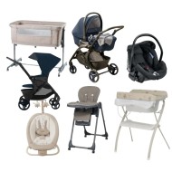 Kit Fantasy – Kit Nascita Completo Trio, Culla, Fasciatoio e Pappa