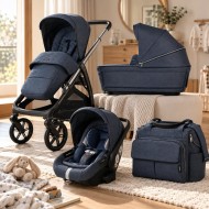 Trio Aptica Darwin 2024 Inglesina – Resort Blue con Dual Bag