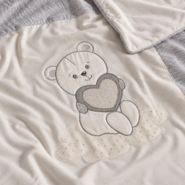 Coperta in jersey per carrozzina Teddy Innamorato