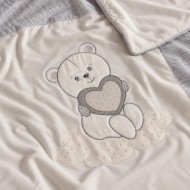 Coperta in jersey per carrozzina Teddy Innamorato