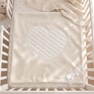 Copertina in Pile per Carrozzina "Cuore" Palla Pallina
