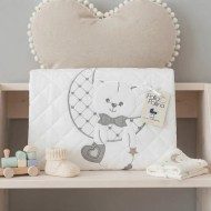 Coperta trapuntata per carrozzina "Orso Luna" Palla Pallina
