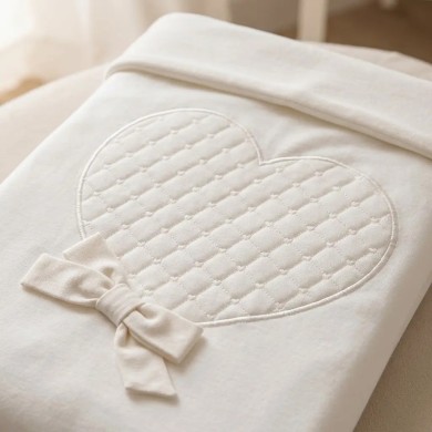 Coperta Jersey Carrozzina Cuore Palla Pallina 70x90
