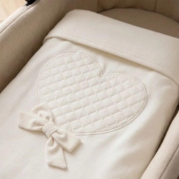 Coperta Jersey Carrozzina Cuore Palla Pallina 70x90