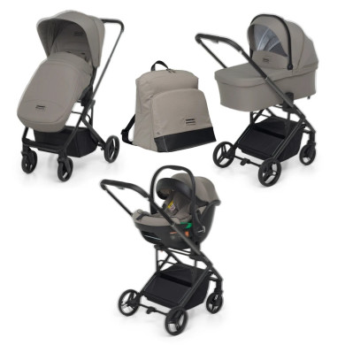 Trio TicToc i-Size Foppapedretti con coprigambe Footmuff e Borsa Pretty