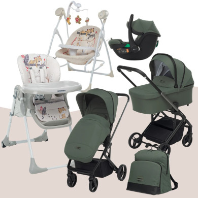 Kit Comfort: trio tic to, sdraietta e seggiolone pappa