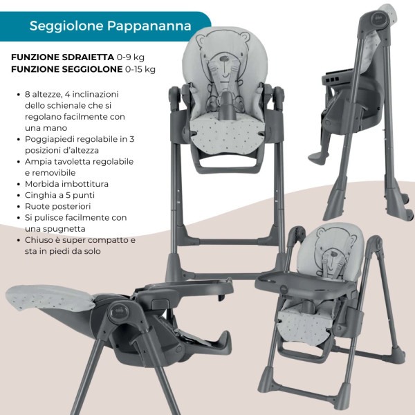 Kit Supreme con cameretta Timmy con Trio Up3 Foppapedretti, Pappananna