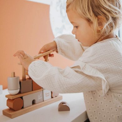 Casetta Blocchi Impilabili in Legno di Faggio Certificato FSC