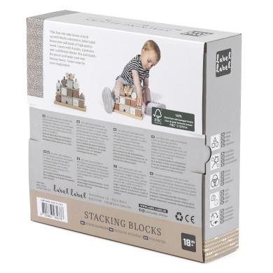 Casetta Blocchi Impilabili in Legno di Faggio Certificato FSC