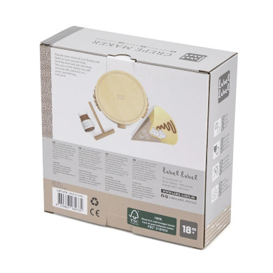 Set per Crepes in Legno di Faggio Certificato FSC