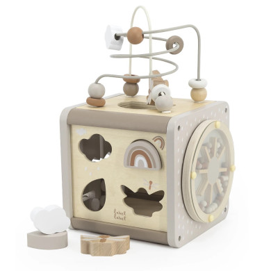 Cubo Attività in Legno di Faggio Certificato FSC