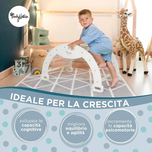 Arco Montessori Rainbow - Sviluppa Equilibrio e Agilità - Family Natio