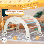 Arco Montessori Rainbow - Sviluppa Equilibrio e Agilità - Family Natio