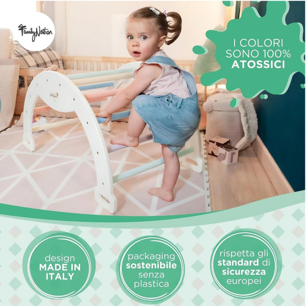 Arco Montessori Rainbow - Sviluppa Equilibrio e Agilità - Family Natio