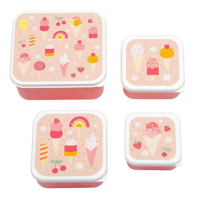 Set 4 Contenitori Porta Pranzo e Porta Merenda - A Little Lovely Compa