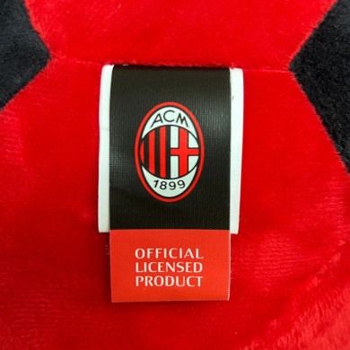 Morbido cuscino palla imbottito a tema AC Milan - Licenza ufficiale