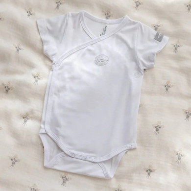 Body Bambino Maniche Corte Con Apertura Laterale For Babies Bamboom