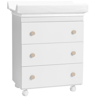 Fasciatoio 3 cassetti con materassino e bagnetto Linear Coccolissimi