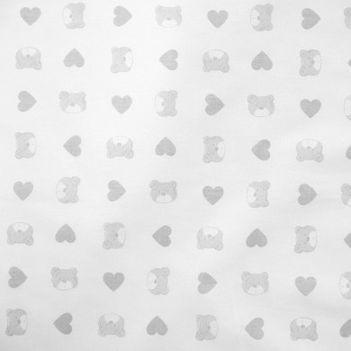 Piumone con federa per lettino neonato con stampa orsetti Coccolissimi