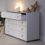 Comò Quadro 4 cassetti Timmy Coccolissimi